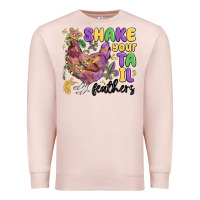 Pale Pink shake your tail feathers Premium Sweatshirt - MaliasSmallBusiness