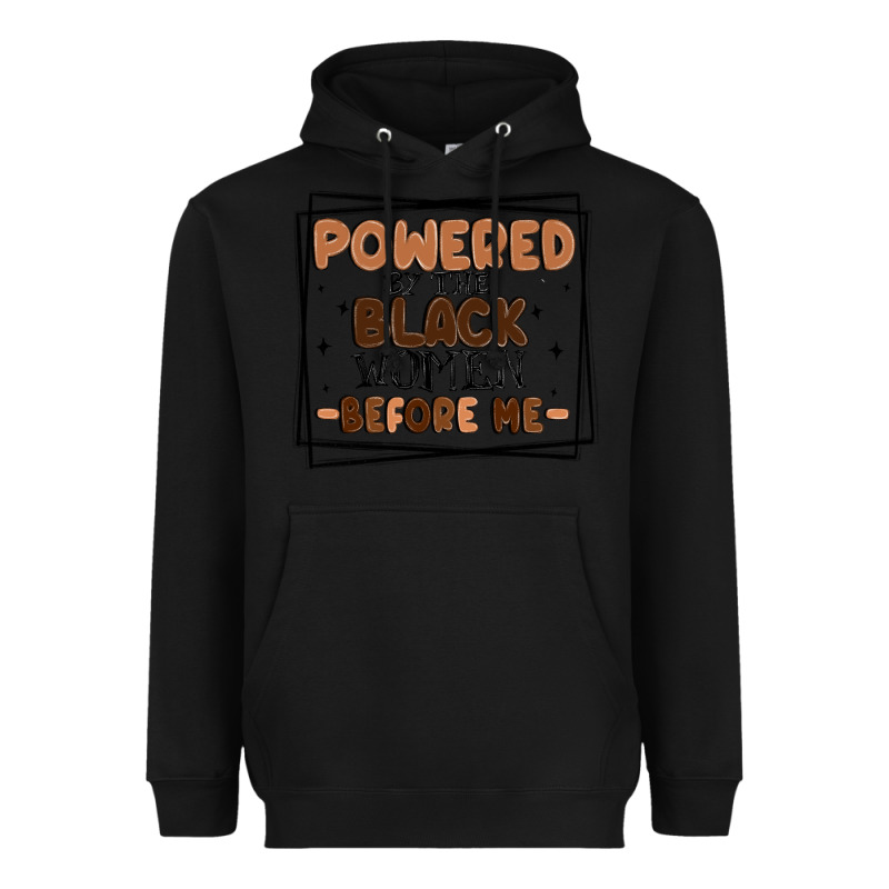 Powered By The Black Women Before Me Heavyweight Hoodie by MaliasSmallBusiness | Teevron