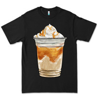 Black iced caramel frappuccino coffee Premium Tee - BarkalooDesign