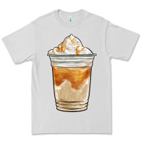 Dove Grey iced caramel frappuccino coffee Premium Tee - BarkalooDesign