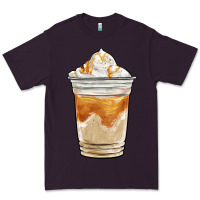 Plum iced caramel frappuccino coffee Premium Tee - BarkalooDesign