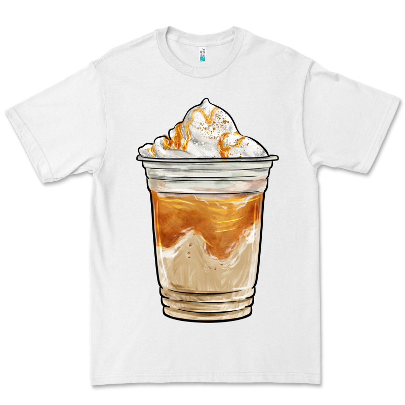 Iced Caramel Frappuccino Coffee Premium Tee by BarkalooDesign | Teevron