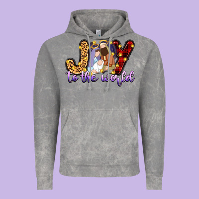 Joy To The World Vintage Hoodie Designed By Zillion Design Studio