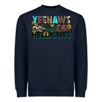 Navy yeehaws and hellnaws Heavyweight Sweatshirt - Zillion Design Studio