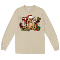 Mushroom Christmas joy chihuahua Long Sleeve Tee - JahusDesignShop