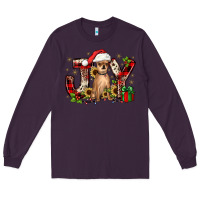 Plum Christmas joy chihuahua Long Sleeve Tee - JahusDesignShop
