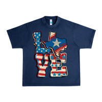 Navy Love Texas  4th of july Urban Heavy Tee - CowGirlArtShop