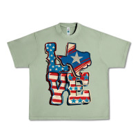 Oil Green Love Texas  4th of july Urban Heavy Tee - CowGirlArtShop
