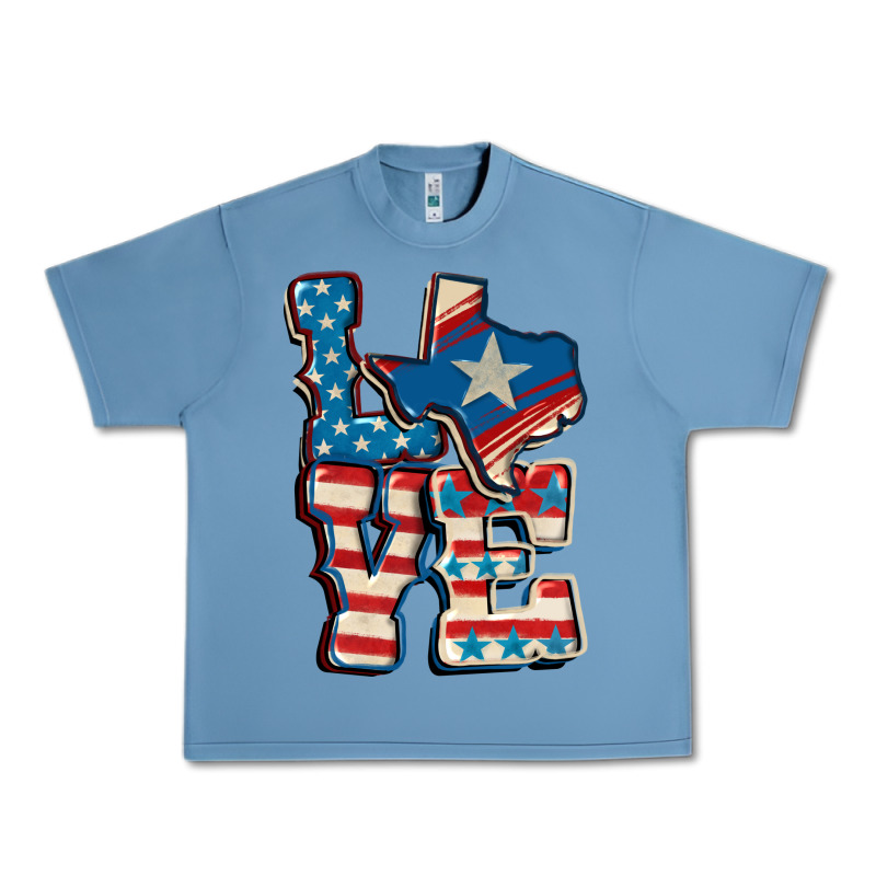 Love Texas  4th Of July Urban Heavy Tee by CowGirlArtShop | Teevron