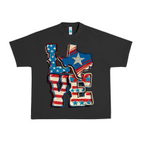 Pigment Black Love Texas  4th of july Urban Heavy Tee - CowGirlArtShop