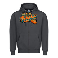 Smoke hello pumpkin black Zipper Hoodie - JahusDesignShop