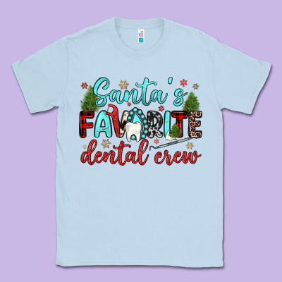 Santas Favorite Dental Crew Classic Tee Designed By Jahusdesignshop