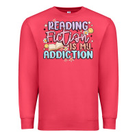 Cardinal reading fiction is my addiction Premium Sweatshirt - MaliasSmallBusiness