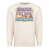 Sandshell reading fiction is my addiction Premium Sweatshirt - MaliasSmallBusiness