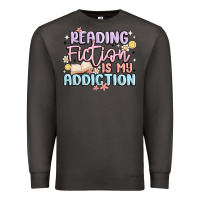 Smoke reading fiction is my addiction Premium Sweatshirt - MaliasSmallBusiness