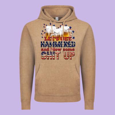 Vintage Hoodie lets get hammered