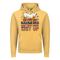 Vintage Mustard lets get hammered Vintage Hoodie - texasbilliewilder