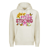 Oatmeal Heather pretty strong Premium Hoodie - BundleAndBundleShop