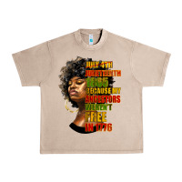French Oak juneteenth 1885 because my ancestors weren't free in 1776 black woman Urban Heavy Tee - HRA Design Shop
