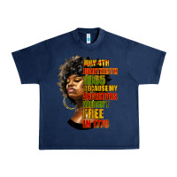 Navy juneteenth 1885 because my ancestors weren't free in 1776 black woman Urban Heavy Tee - HRA Design Shop