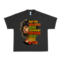 Pigment Black juneteenth 1885 because my ancestors weren't free in 1776 black woman Urban Heavy Tee - HRA Design Shop