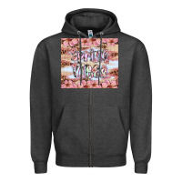 Charcoal Heather spring vibes Zipper Hoodie - Artiststas