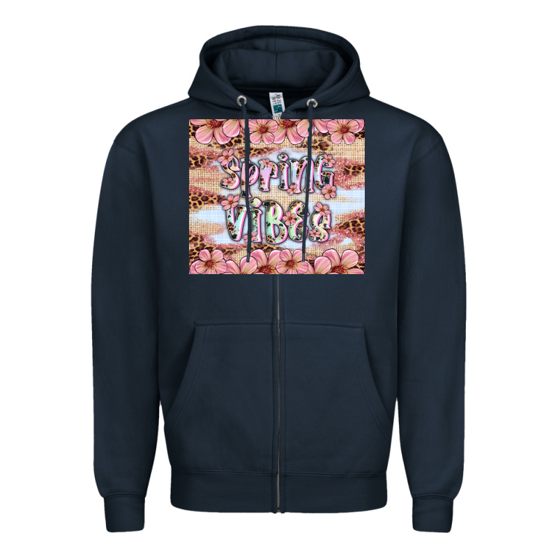 Spring Vibes Zipper Hoodie by Artiststas | Teevron