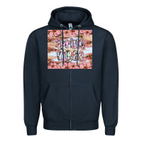 Navy spring vibes Zipper Hoodie - Artiststas