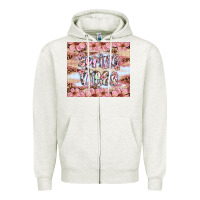 Oatmeal Heather spring vibes Zipper Hoodie - Artiststas