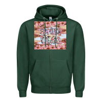 Sports Green spring vibes Zipper Hoodie - Artiststas
