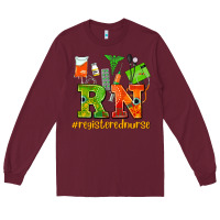 Burgundy registered nurse juneteenth Long Sleeve Tee - AdoDesignShop
