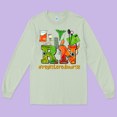 Registered Nurse Juneteenth Long Sleeve Tee Designed By Adodesignshop