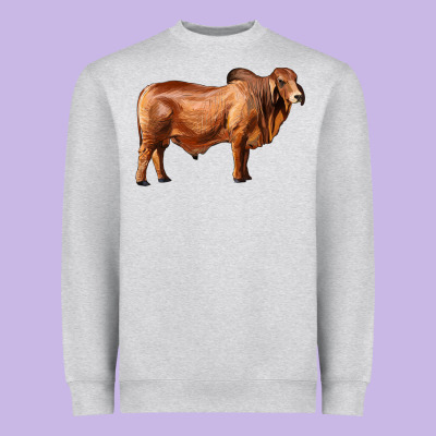 Brahman Bull Heavyweight Sweatshirt Designed By Ranaportraitstore