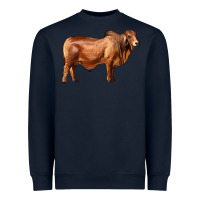 Navy brahman bull Heavyweight Sweatshirt - RanaPortraitStore