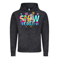 Vintage Black snow cute with unicorn Vintage Hoodie - Zillion Design Studio