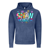 Vintage Denim snow cute with unicorn Vintage Hoodie - Zillion Design Studio