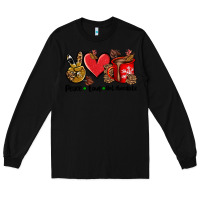 Black peace love  hot chocolate Long Sleeve Tee - AdoDesignShop
