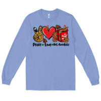 Colony Blue peace love  hot chocolate Long Sleeve Tee - AdoDesignShop