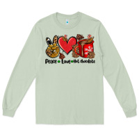 Matcha peace love  hot chocolate Long Sleeve Tee - AdoDesignShop