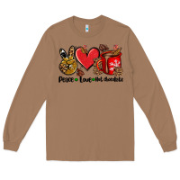 Toasted Coconut peace love  hot chocolate Long Sleeve Tee - AdoDesignShop