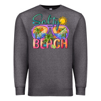 Charcoal Heather salty beach Premium Sweatshirt - MaliasSmallBusiness