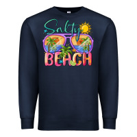 Navy salty beach Premium Sweatshirt - MaliasSmallBusiness