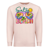 Pale Pink salty beach Premium Sweatshirt - MaliasSmallBusiness