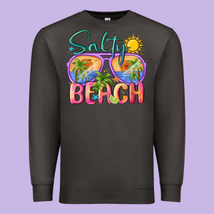 Salty Beach Premium Sweatshirt Designed By Maliassmallbusiness