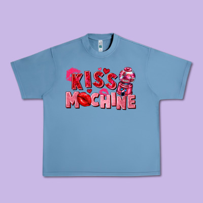 Kiss Machine Urban Heavy Tee Designed By Fadigitalartstudio