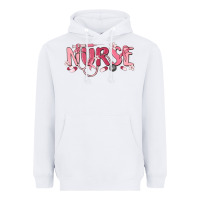 White nurse breast cancer awareness Heavyweight Hoodie - MaliasSmallBusiness