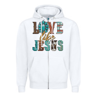 White love like jesus Zipper Hoodie - Artiststas
