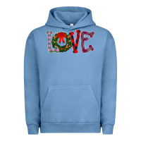 Pigment Pebble Blue Love Christmas Urban Hoodie - Bettercallsaul