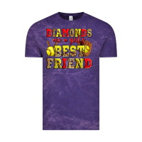 Cloud Purple diamonds are a girl's best friend softball Vintage Tee - Zillion Design Studio