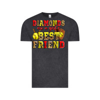 Vintage Black diamonds are a girl's best friend softball Vintage Tee - Zillion Design Studio